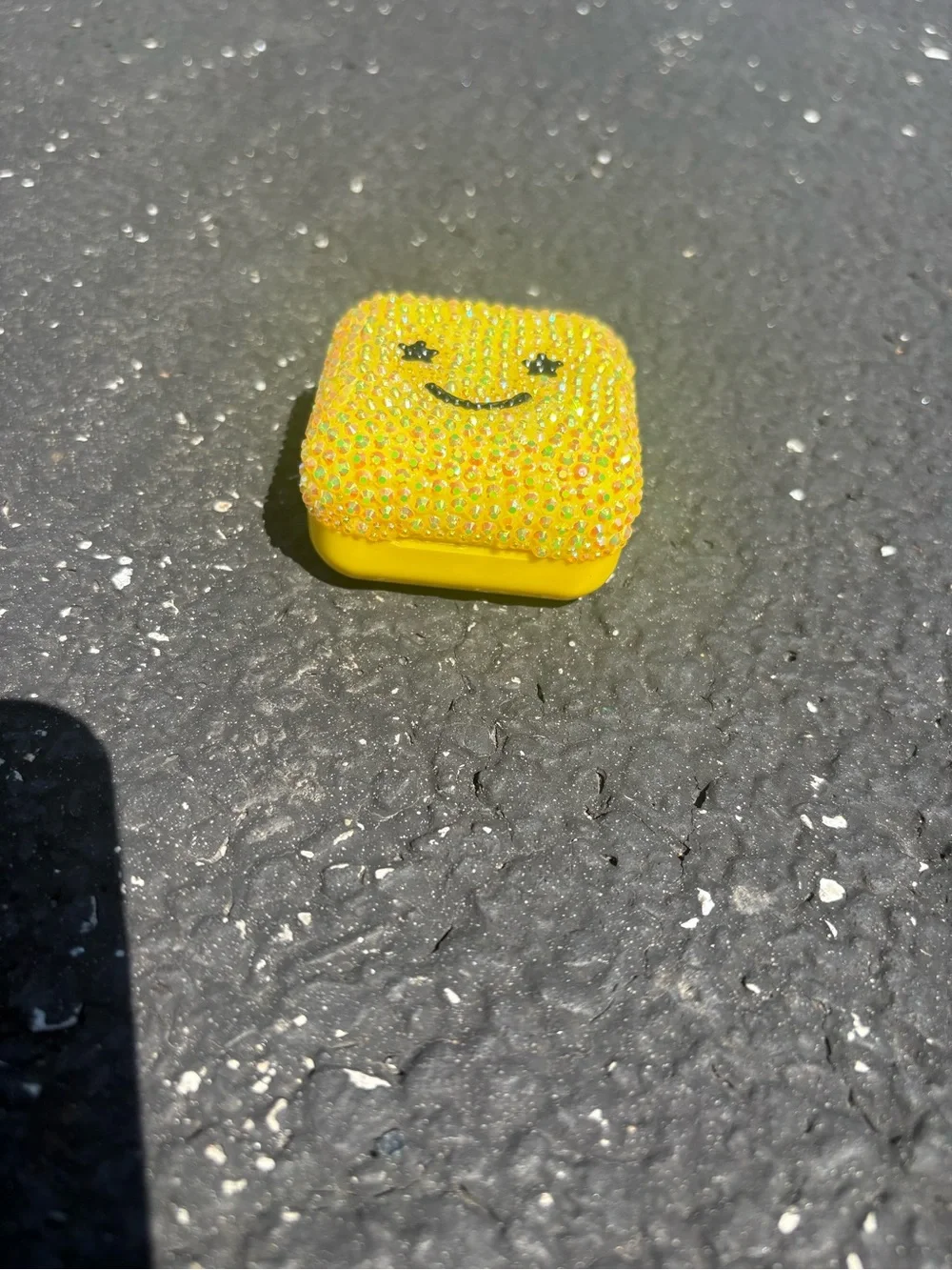 Yellow Bling Star Face Case